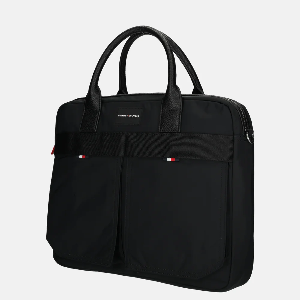 Tommy Hilfiger laptoptas BDS Black bij Duifhuizen