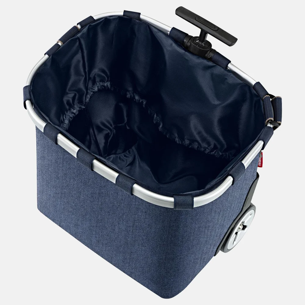 Reisenthel Carrycruiser boodschappentrolley herringbone dark blue bij Duifhuizen