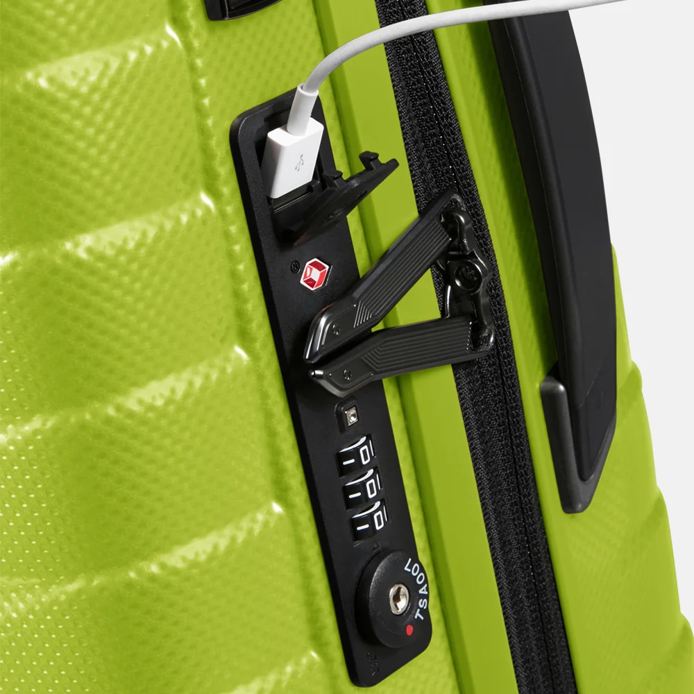 Samsonite Proxis expandable handbagage koffer 55 cm lime  bij Duifhuizen