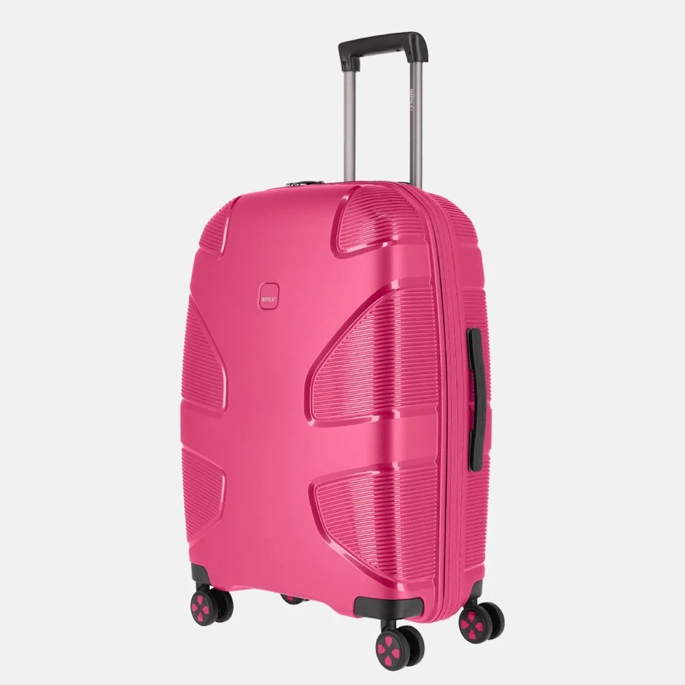 Impackt Spinner koffer 65 cm flora pink bij Duifhuizen