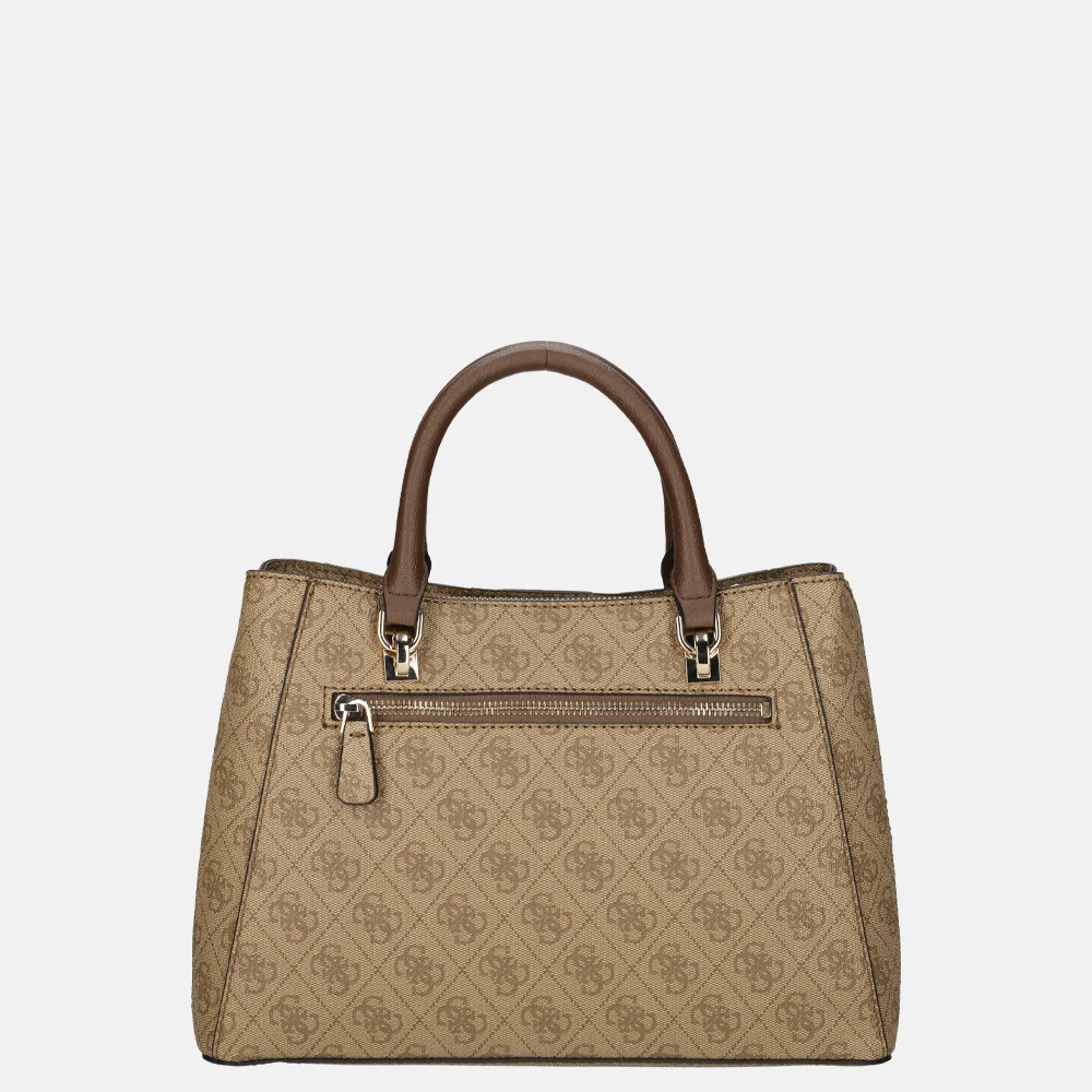 Guess Noreen handtas latte logo/brown bij Duifhuizen