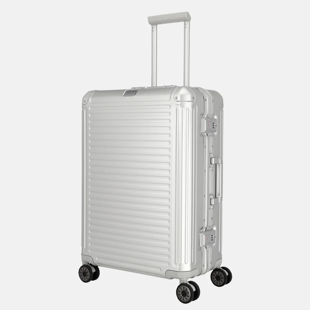 Travelite Next 2.0 reiskoffer 67 cm silver bij Duifhuizen