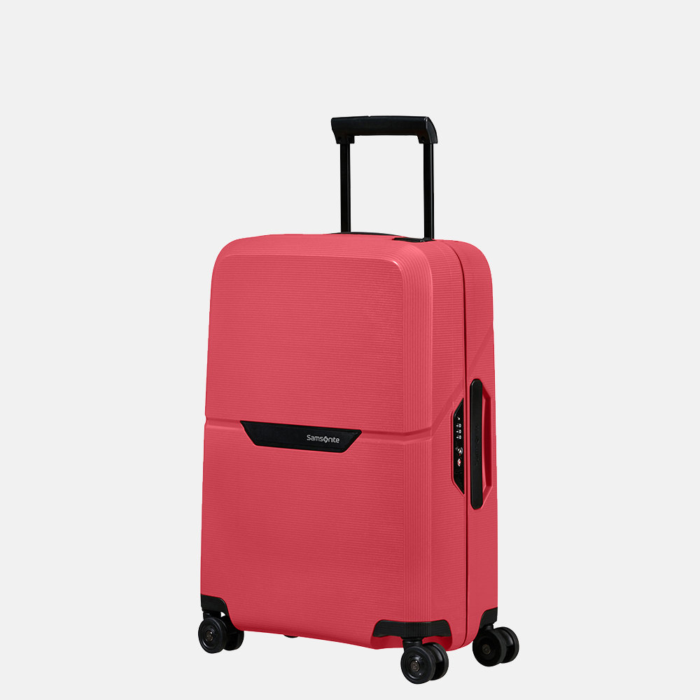 raket Geit Architectuur Samsonite Magnum ECO handbagage koffer 55 cm geranium red bij Duifhuizen