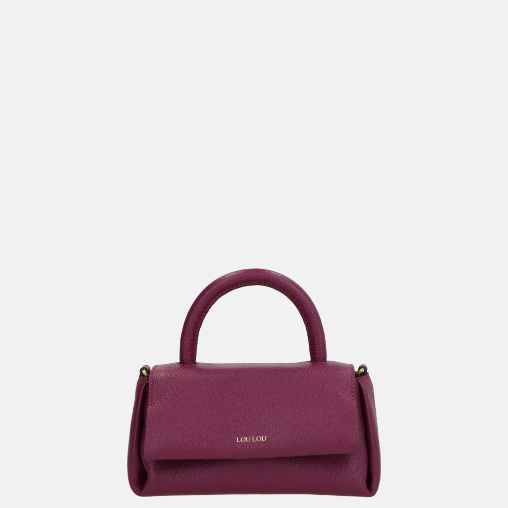 Loulou Essentiels Mae handtas plum bij Duifhuizen