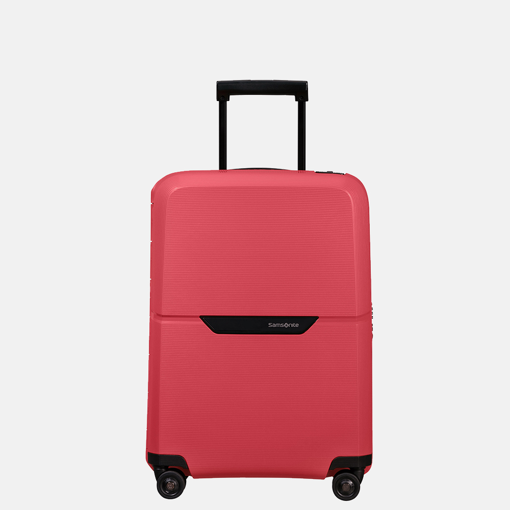 raket Geit Architectuur Samsonite Magnum ECO handbagage koffer 55 cm geranium red bij Duifhuizen