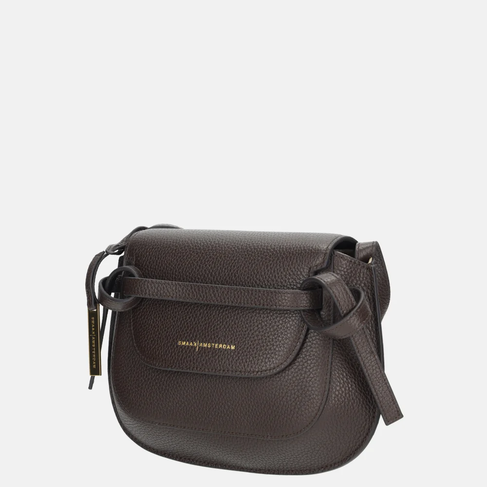 Smaak Amsterdam Clint crossbody tas dark chocolat bij Duifhuizen